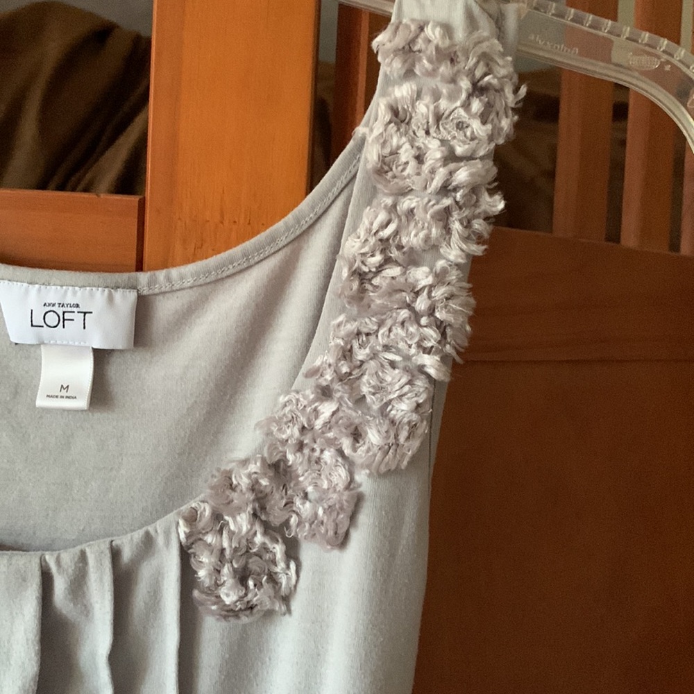Ann Taylor Loft Sleeveless Belted Dress - Picture 4 of 5